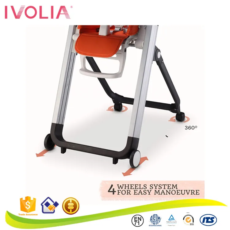 IVOLIA 3 in 1 plastic baby chair portable highchair easy high chair for baby