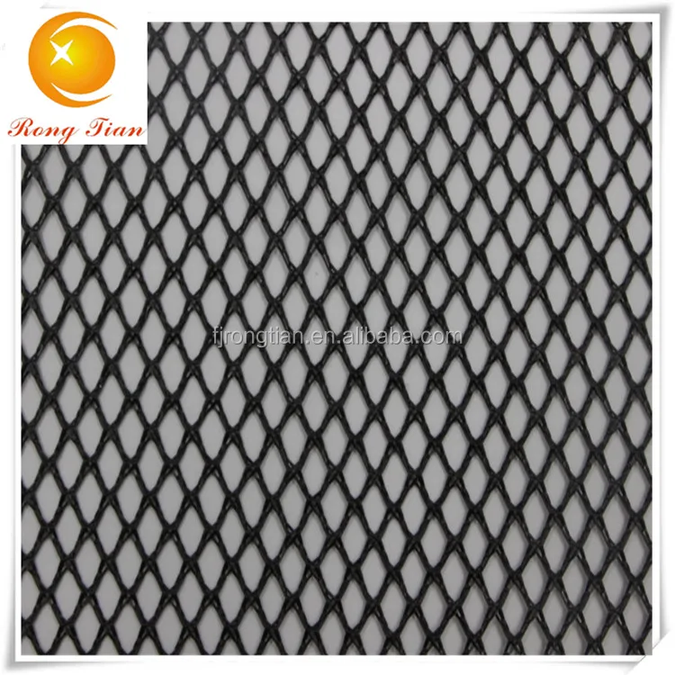 New black rhombus mesh fabric,polyester diamond big hole net