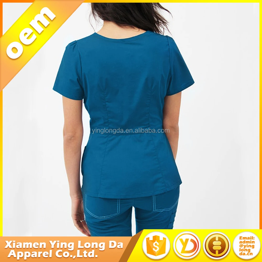 Customized new style nurse hospital uniform