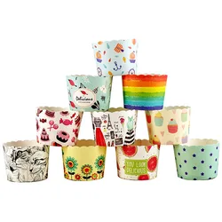 Small Round Waved Castle Muffin Cake Paper Baking Cupcake Cup Liner Wrapper