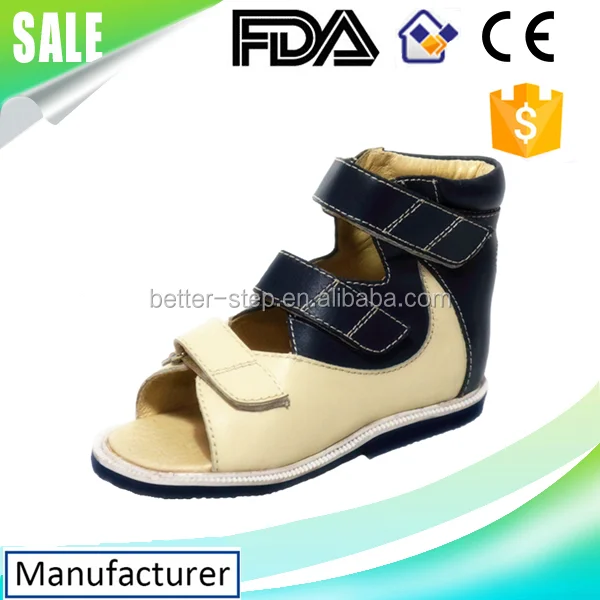 Genuine leather Children Medical Shoes,reverse last Orthopedic Sandals Shoes children