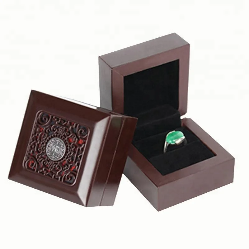 Custom Logo MDF Wooden Box Jewelry Packaging Boxes