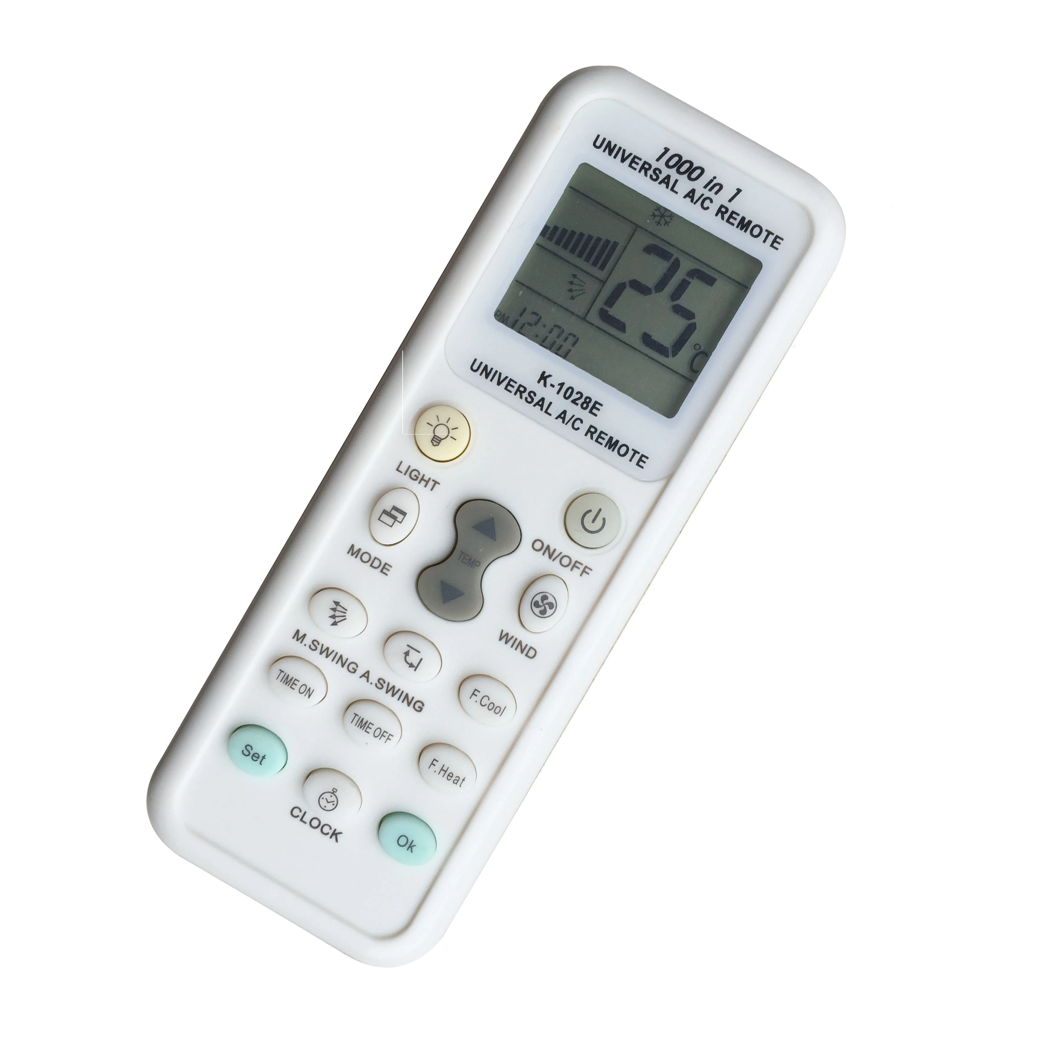 K-1028E Air Conditioner Remote AC Control LCD Universal Conditioning Controller 1000 in 1