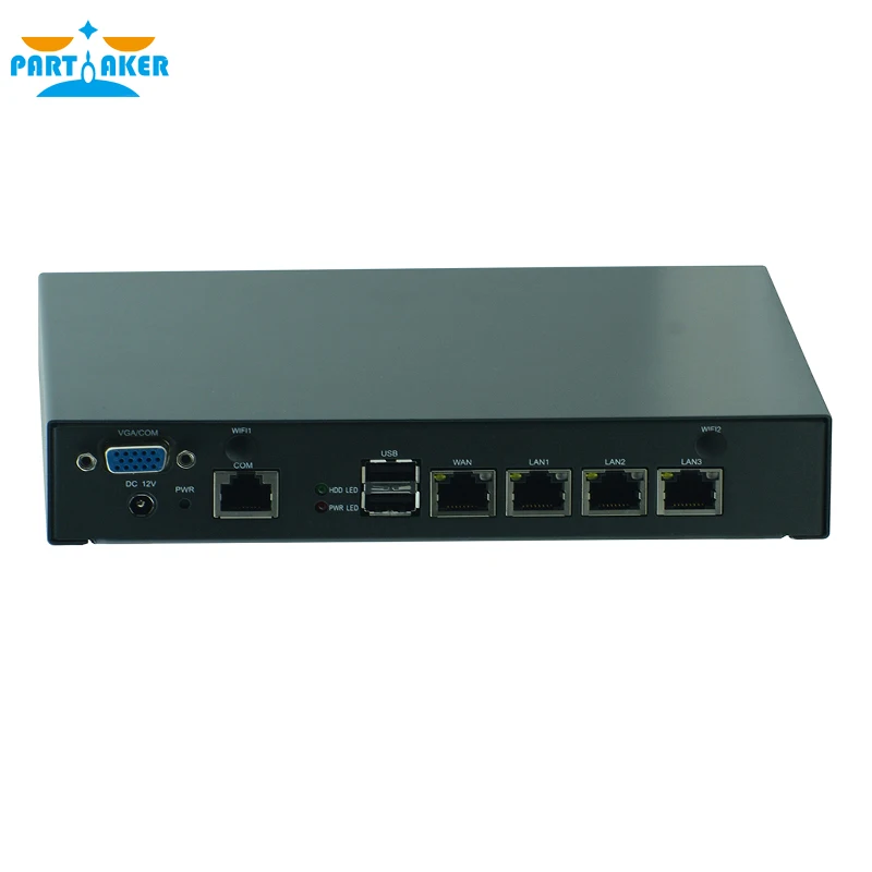 
F1 Mini PC J1900 Quad Core Intel Atom D525 Network Security Control Desktop Firewall Router Mini Computer 4 LAN 