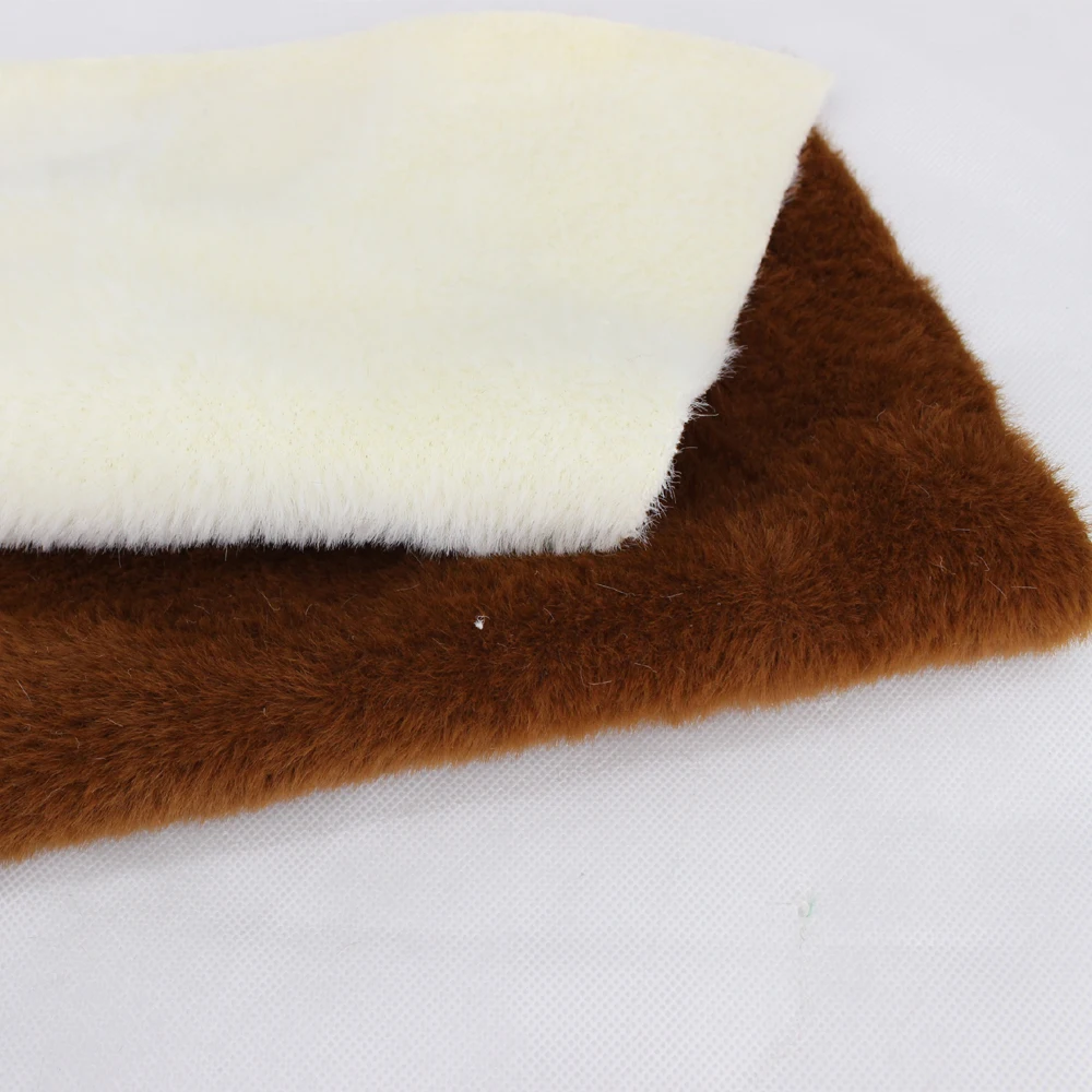 High Quality 100% Polyester Fake Faux Fur Soft Fabric