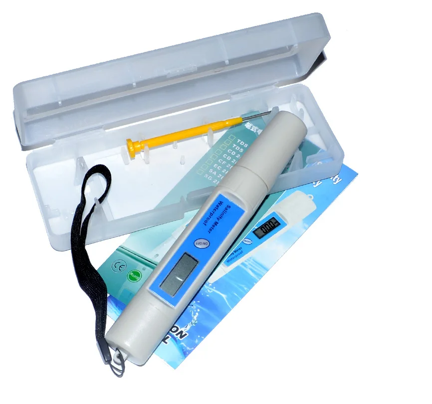 Hot Portable Pen Type Salt Meter Water Quality Salt Tester Digital Salinometer Waterproof