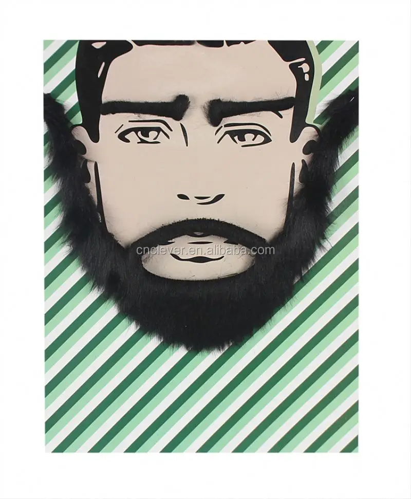 Newest selling party decoration mustache false bread custom design mustache halloween mustache on sale