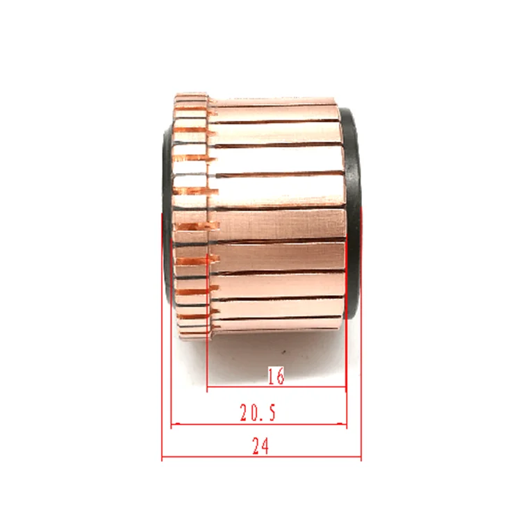 OD30* ID12*H24.5-24 groove  commutator for electric drill power tools  . high quality and free samples