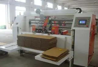 screw machine box semi-automatic make corrugated cardboard00178