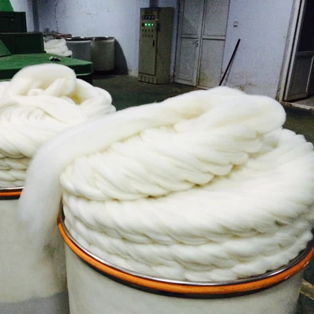 Factory Wholesale mongolia cashmere fiber tops 15.5-16.5mic/44mm for spinning worsted yarn