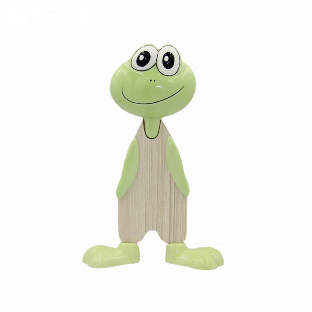2023 New Popular design porcelain Cartoon style ceramic MDF frog vivid gifts home decoration