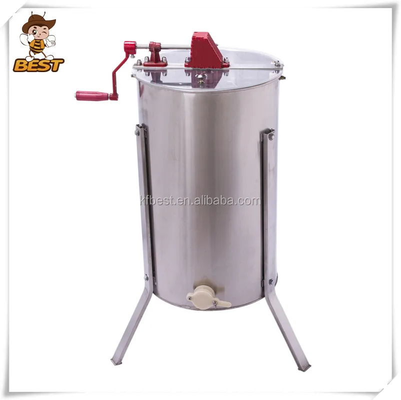 New adjustable legs 2 frames manual stainless steel honey extractor