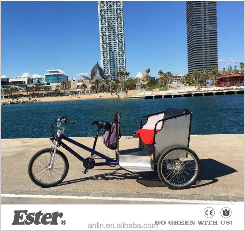 ESTER Battery Operated Electric Rickshaw China for Sale with UNTIE Rear Motor