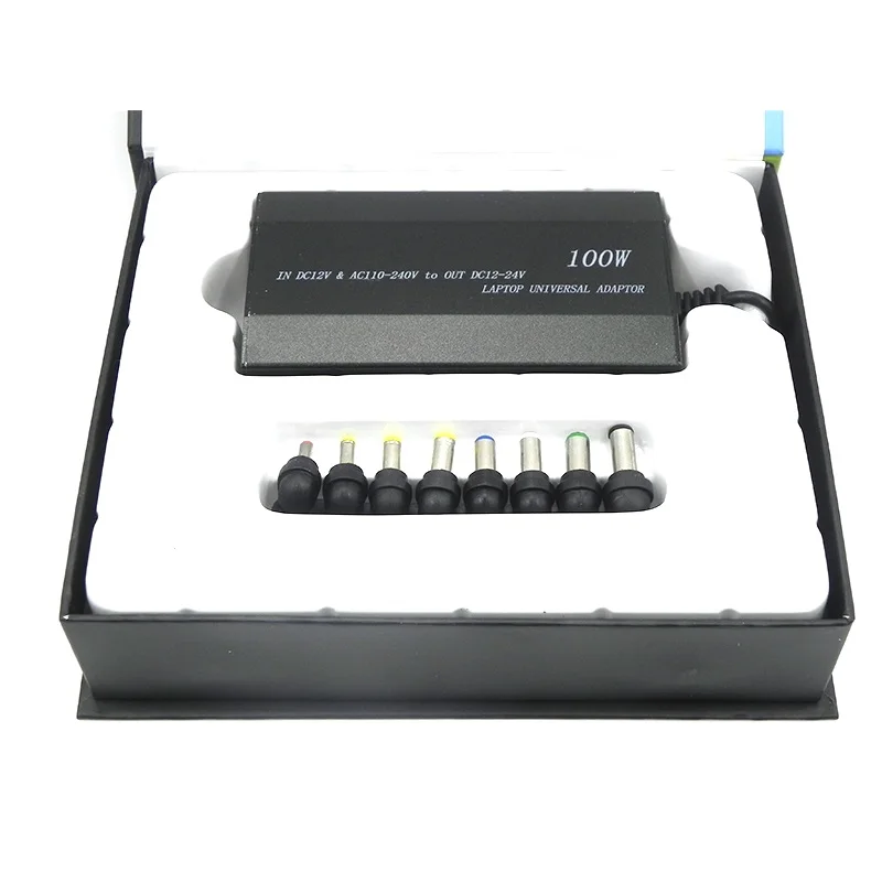 
AC DC Dual Input Adjustable Output Voltage Charger AC Input DC Input Adapter USB Charger 