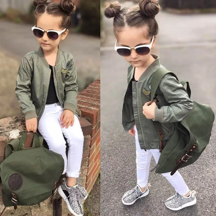 
F20529A European fashion design kids boutique clothing wholesale flying jacket children baseball uniform for boys and girls 