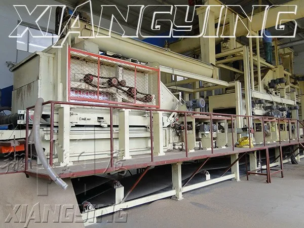 Particle board production line