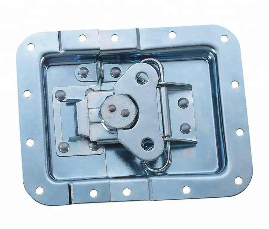 blue zinc plated large flightcase butterfly lock