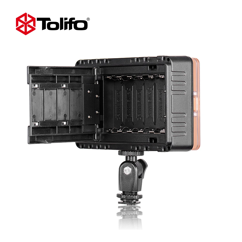 Tolifo Battery Operated Adjustable LED Photographic Camera Light Mini LED Video Light with the Dimmer for DSLR Camcorder