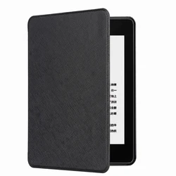 For Amazon Kindle Paperwhite 4 PU Flip Cover Cross Pattern Book Style Case