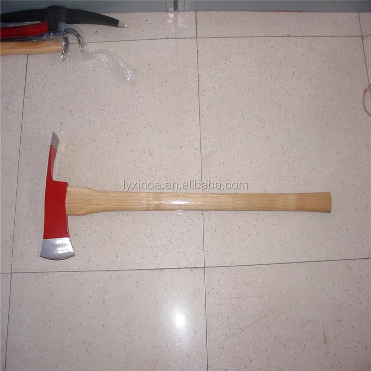 wooden handle cast iron axe
