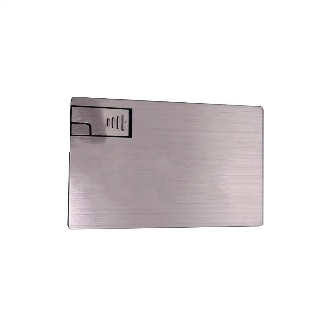 
Custom HD color printing logo metal credit usb flash drive business card 