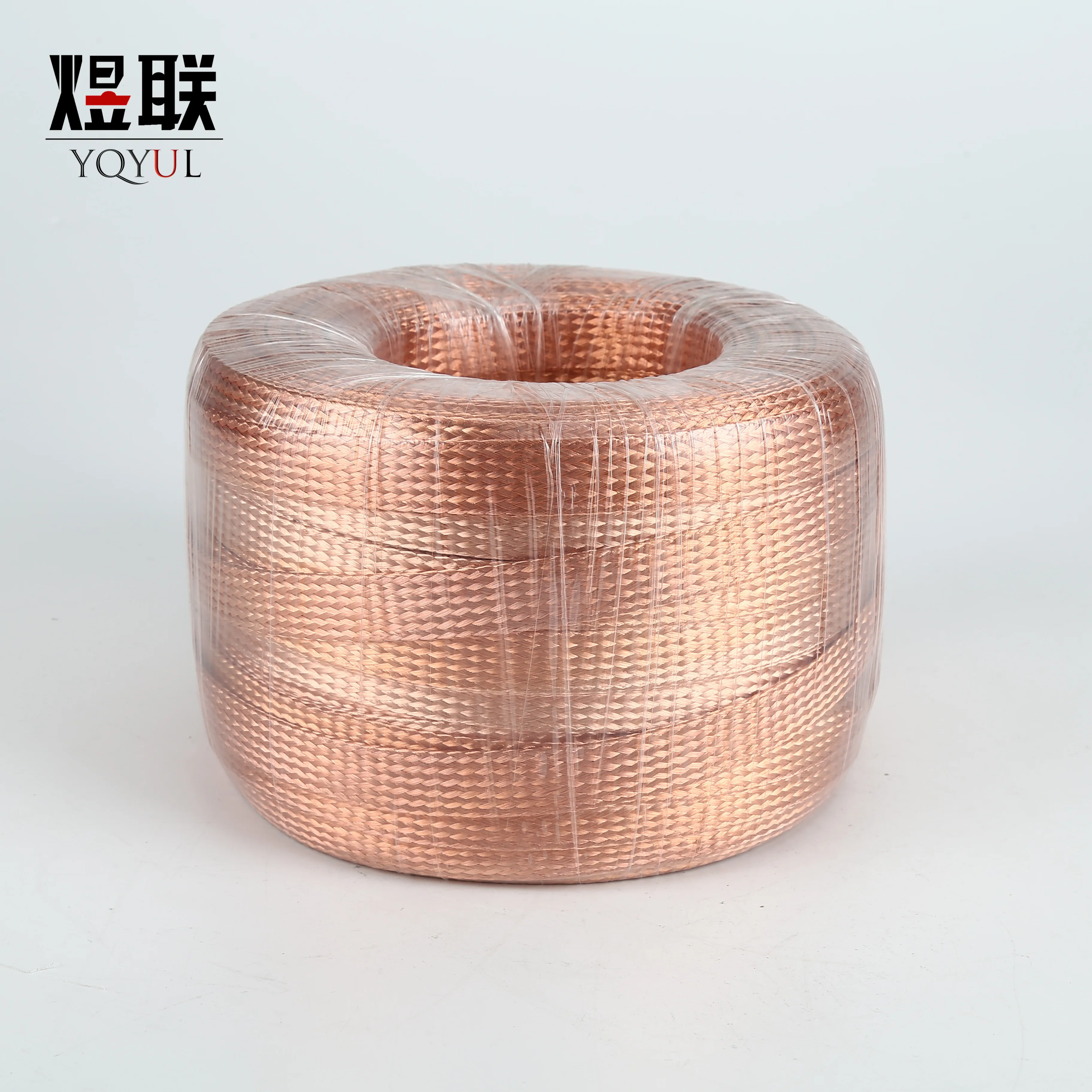 dia 0.05mm bare Copper flat braided wire  grounding tape