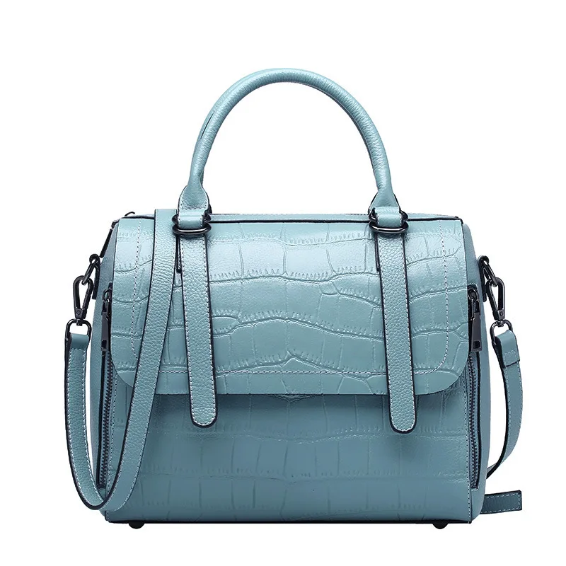 2018 Hot selling women handbag crocodilian pattern lady genuine leather handbag