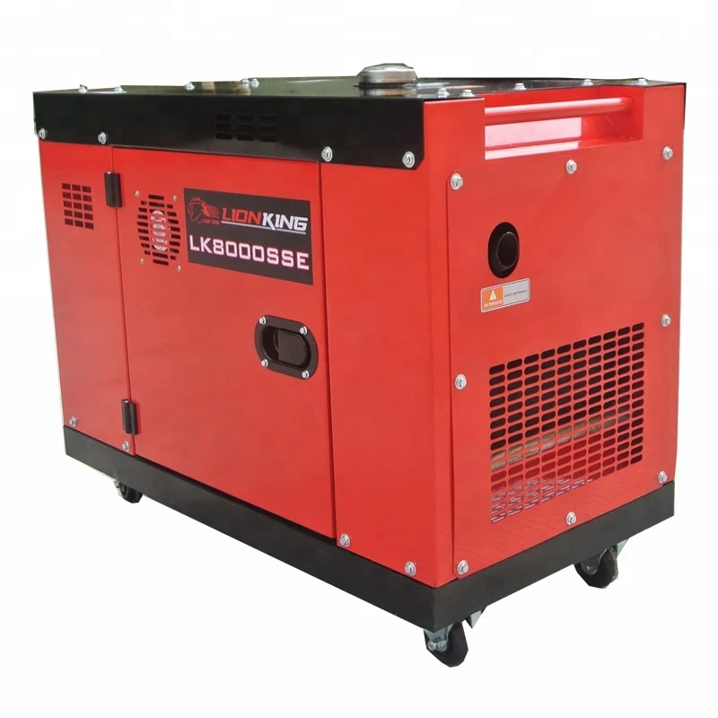 Air Cooled Portable 8kVA Silent Diesel Generator for Home Use