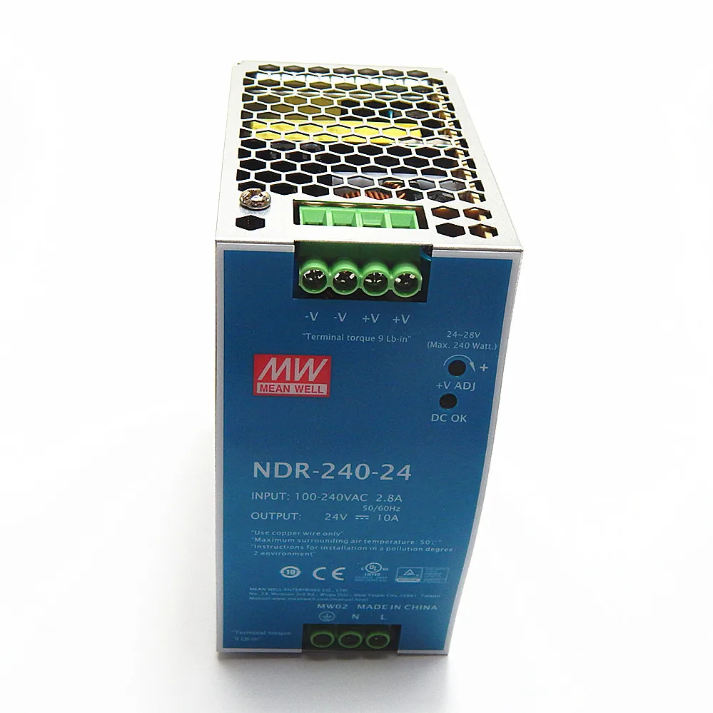 MEANWELL NDR-240-24 Din rail power supply 24V 10a