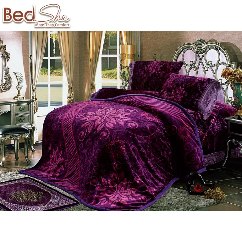 Высококачественное Двухслойное зимнее одеяло для взрослых 8 кг, 200x240 см, недорогие комплекты постельного белья из полиэстера, 4 шт.