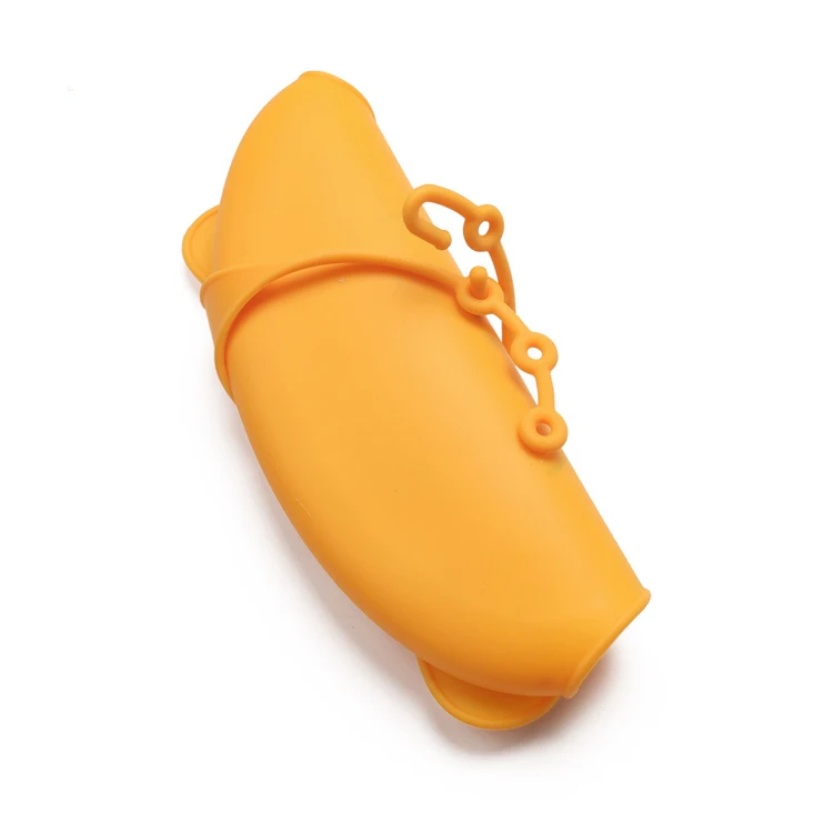 Silicone rice pocket waterproof children disposable wash pocket baby silicone mouthpiece bib