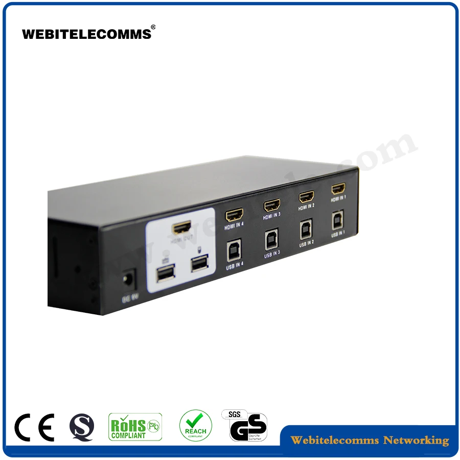 4 Ports,8 Ports Desktop Audio Video KVM Switch
