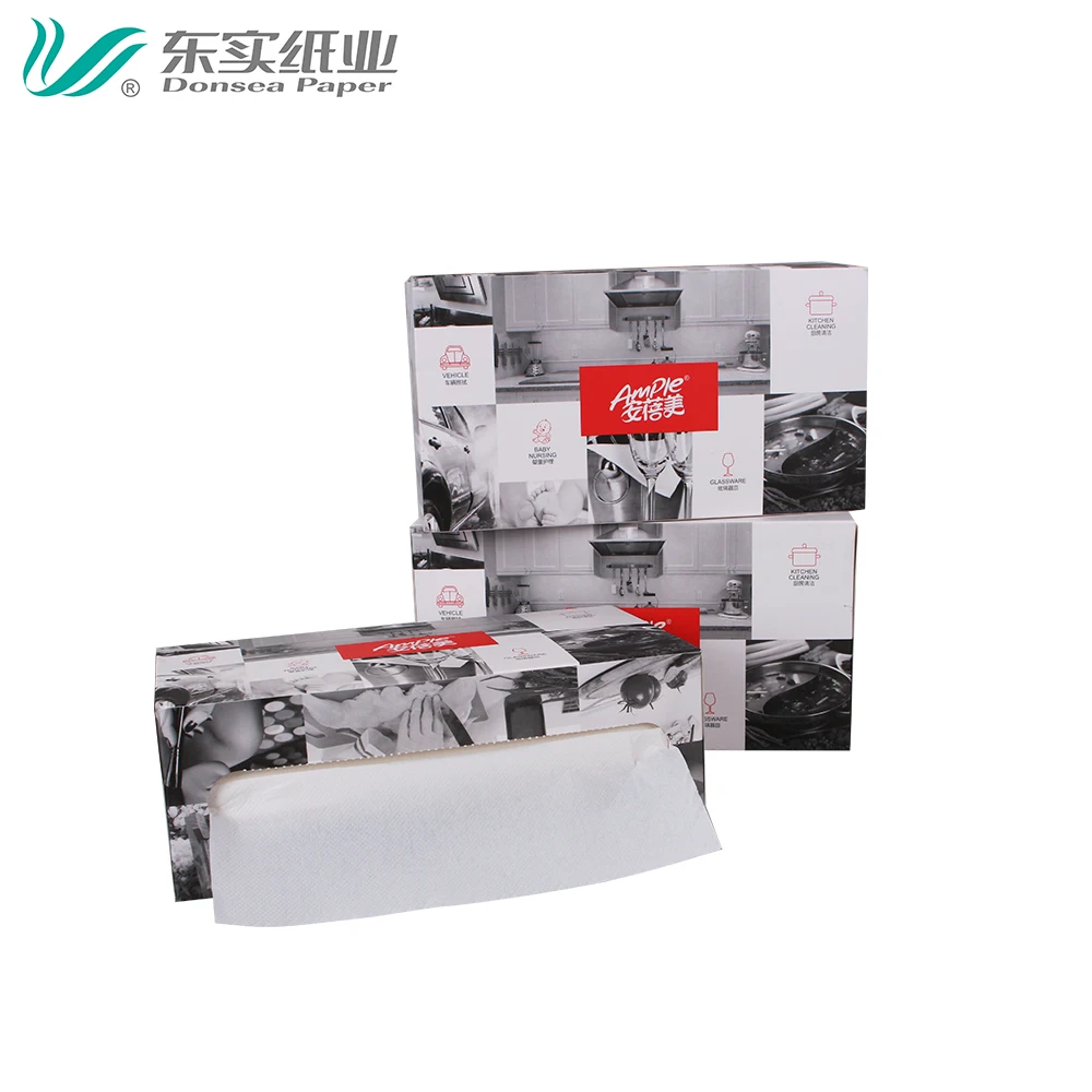 100% натуральное бамбуковое целлюлозное c-fold бумажное полотенце для рук