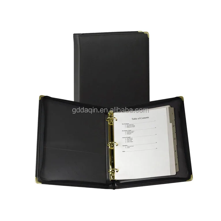 A7 vinyl dividers 4inch/15mm calculator for gold ring binder clips sample