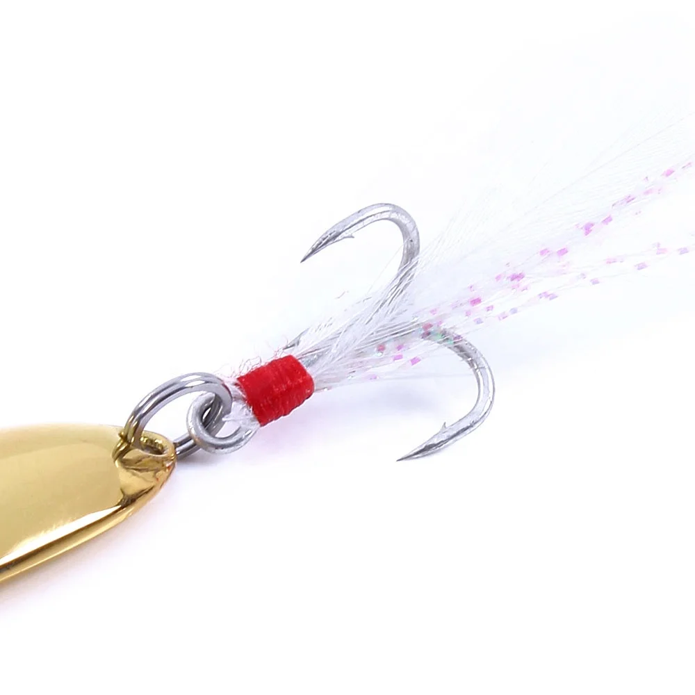 5g/7g/10g customized metal spinner spoon fishing lure hard baits bass fishing gear