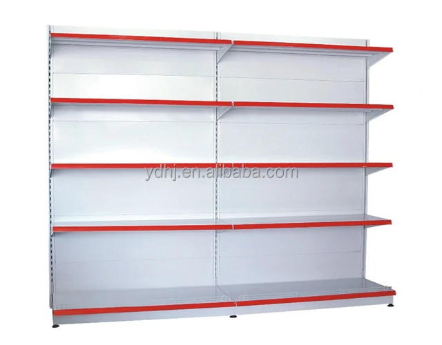 4 layers single-side gondola supermarket steel shelf for exhibition