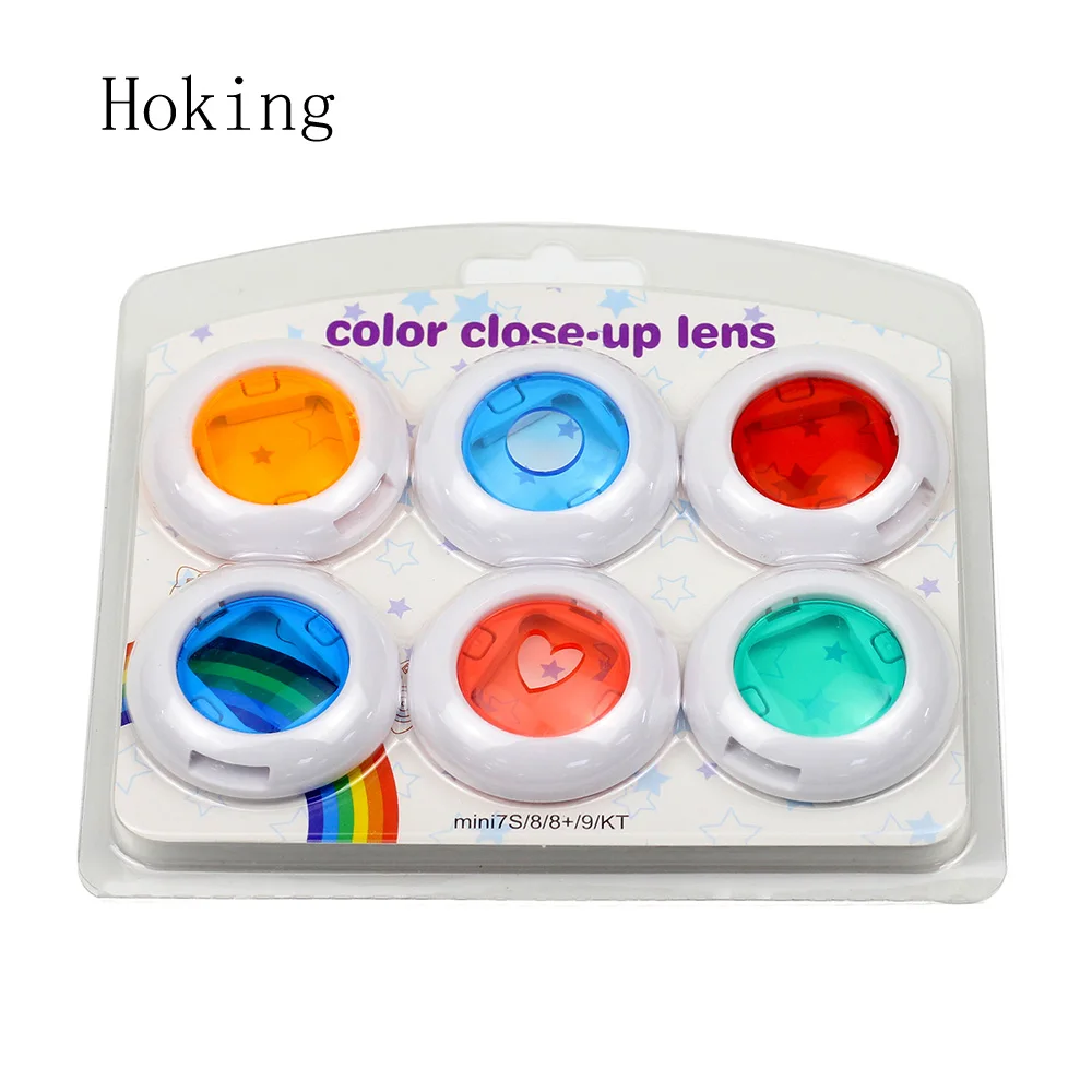 6 in 1 camera lens filter for fujifilm instax mini 8/8+/9 instant camera filter lens