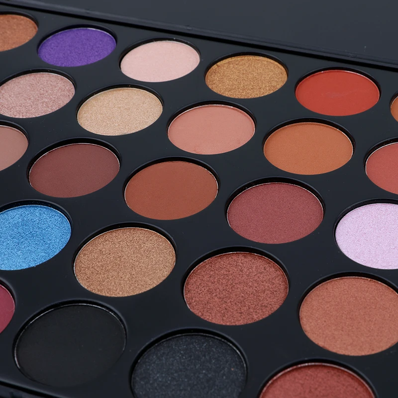 Частная торговая марка Косметика для макияжа под заказ 35 мерцающие цвета блестящие и матовые Разноцветные Тени для век Палитра