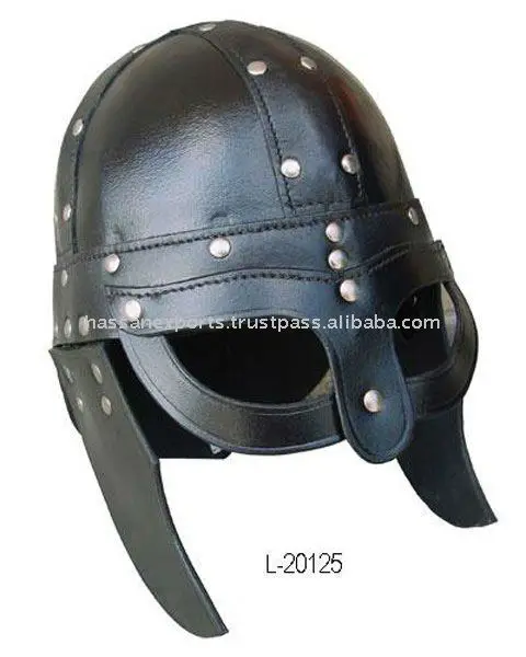 Medieval Leather Armor Viking Helmet