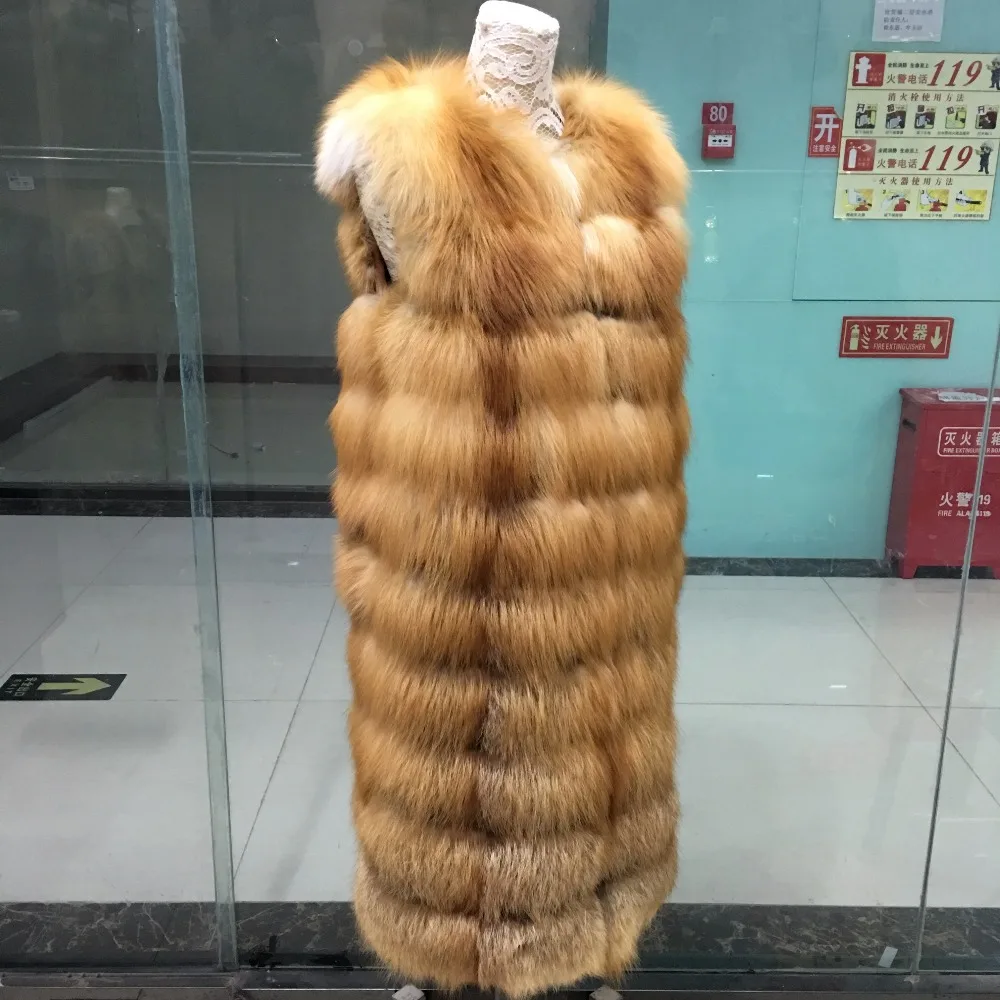Alibaba Wholesale Adults Elegant Beautiful Women Real Fox Fur Vest
