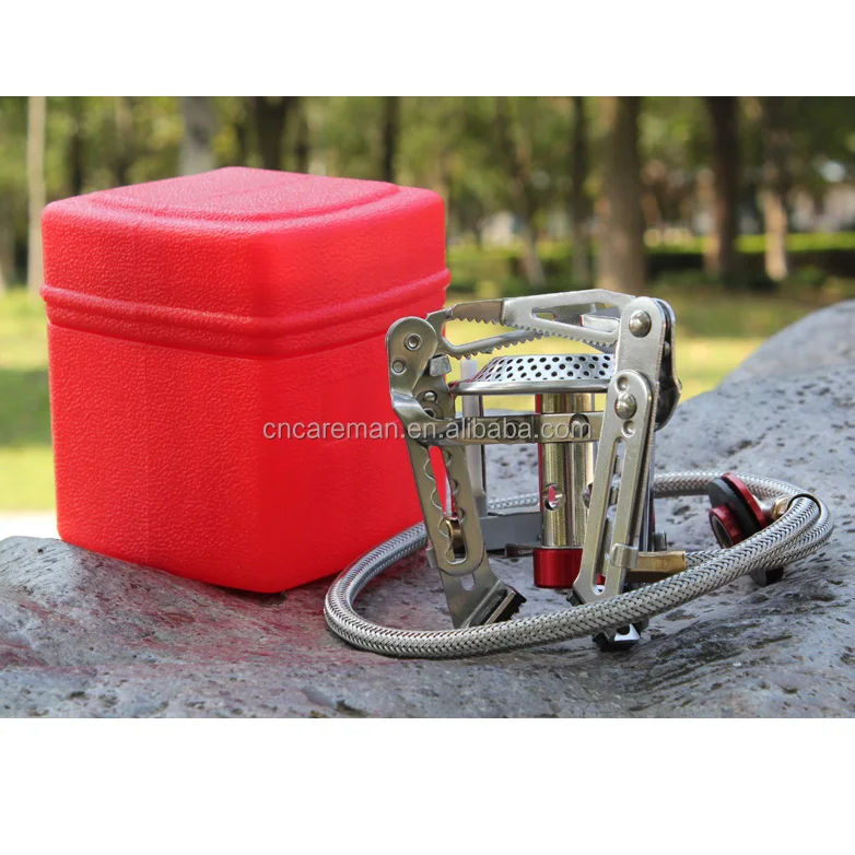 Portable Mini Camping Gas Burner, Folding and Adjustable Height Hiking Gas Stove Accepting OEM Orders