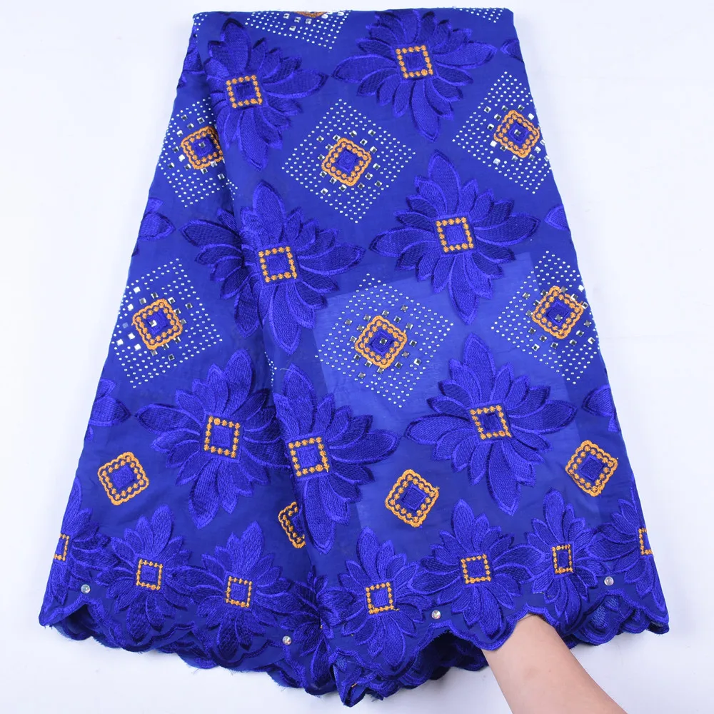 High Quality Swiss Voile Laces Switzerland Cotton African Dry Cotton Lace Fabric 2019 Nigerian Man Voile Lace 5 Yards 1667