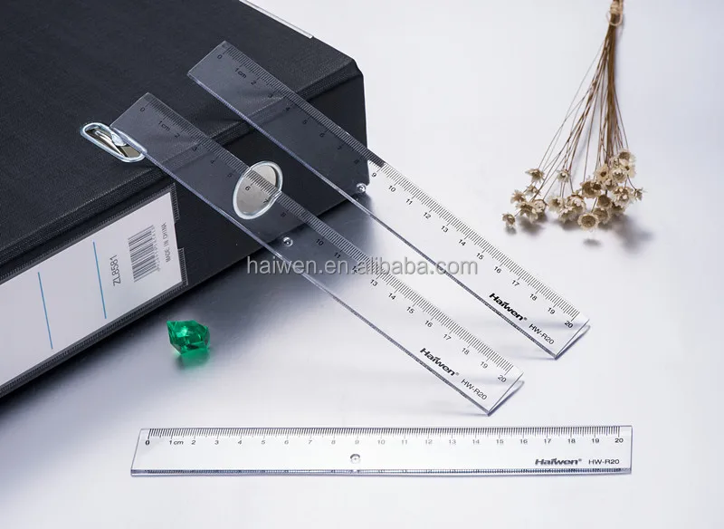 Haiwen 30cm ruler HW-R30 office 30cm single ruler high quality plastic ruler