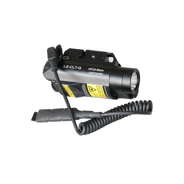 Laserspeed Tactical Magnetic Switch Green Laser Sight and Led Flashlight Combo