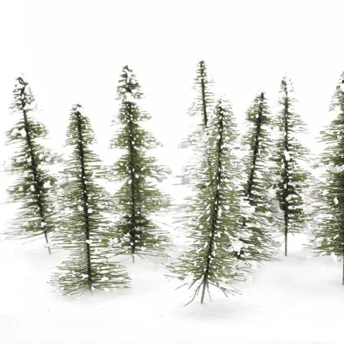 
1:100 scale villa model with led light and model trees 