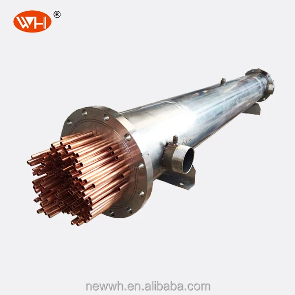 Freon Flexible  Water Titanium Evaporator, PVC Tube in Shell Titanium Heat Exchanger, Plastics Shell Tube Heat Exchanger