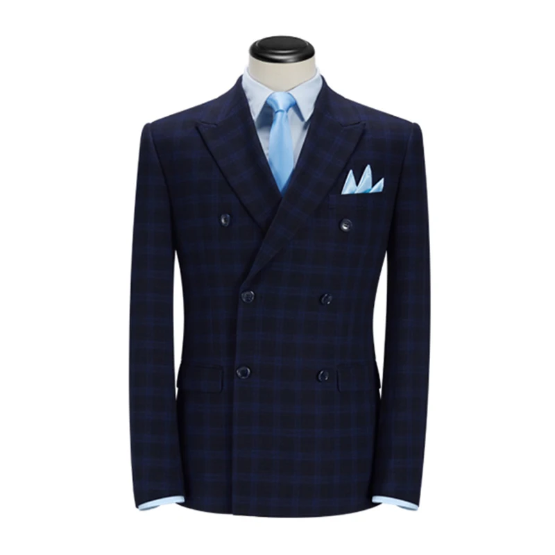 High quality customization Blazers For Men Slim Fit Man Double Breasted Suit for wedding Party Wear