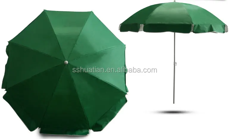 190*8k wholesale parasol umbrella  210D oxford market beach umbrella