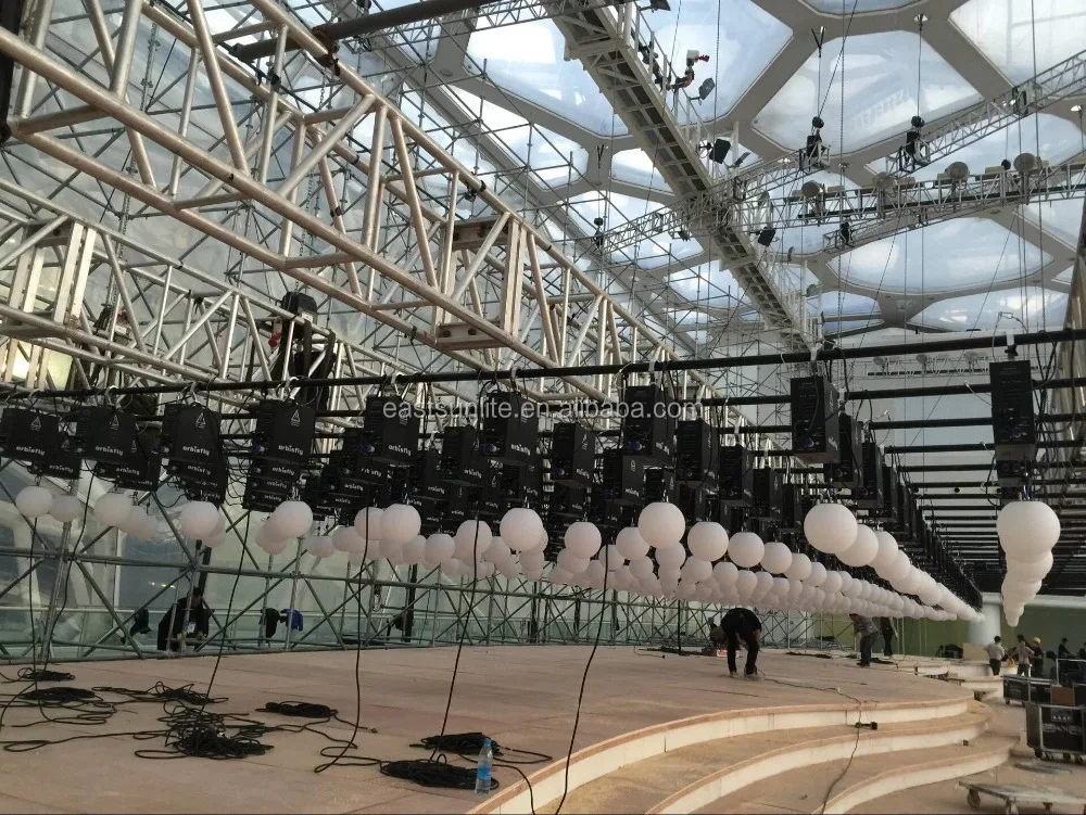 Lifting Kinetic Lighting DMX Winch 3D moving up and down led ball
