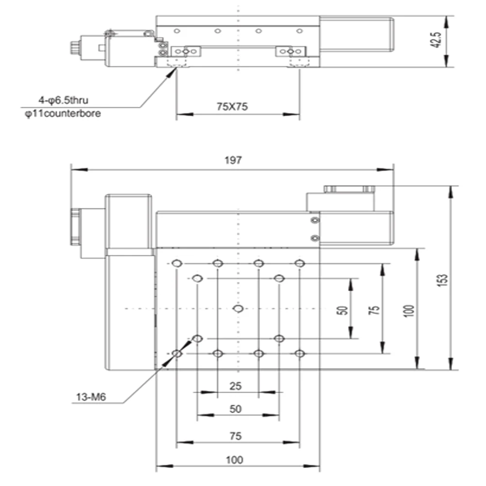 Linear 2 axis xy motorized positioner stage fast high power micro linear dovetail table 2 axis positioner